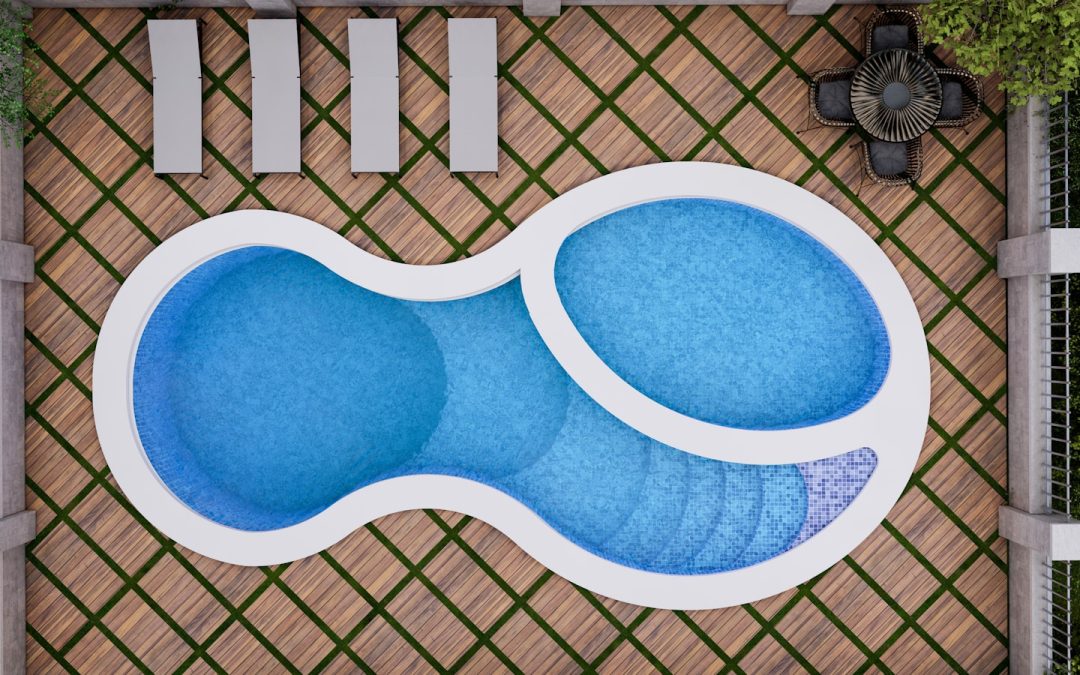 blue and white heart shaped decor